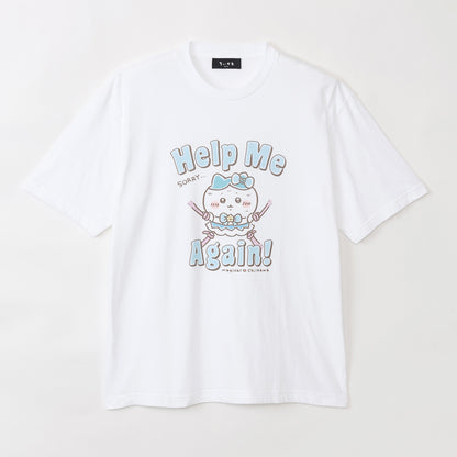 치이카와 초매지컬 치이카와 빅T셔츠 Help Me Again! 화이트