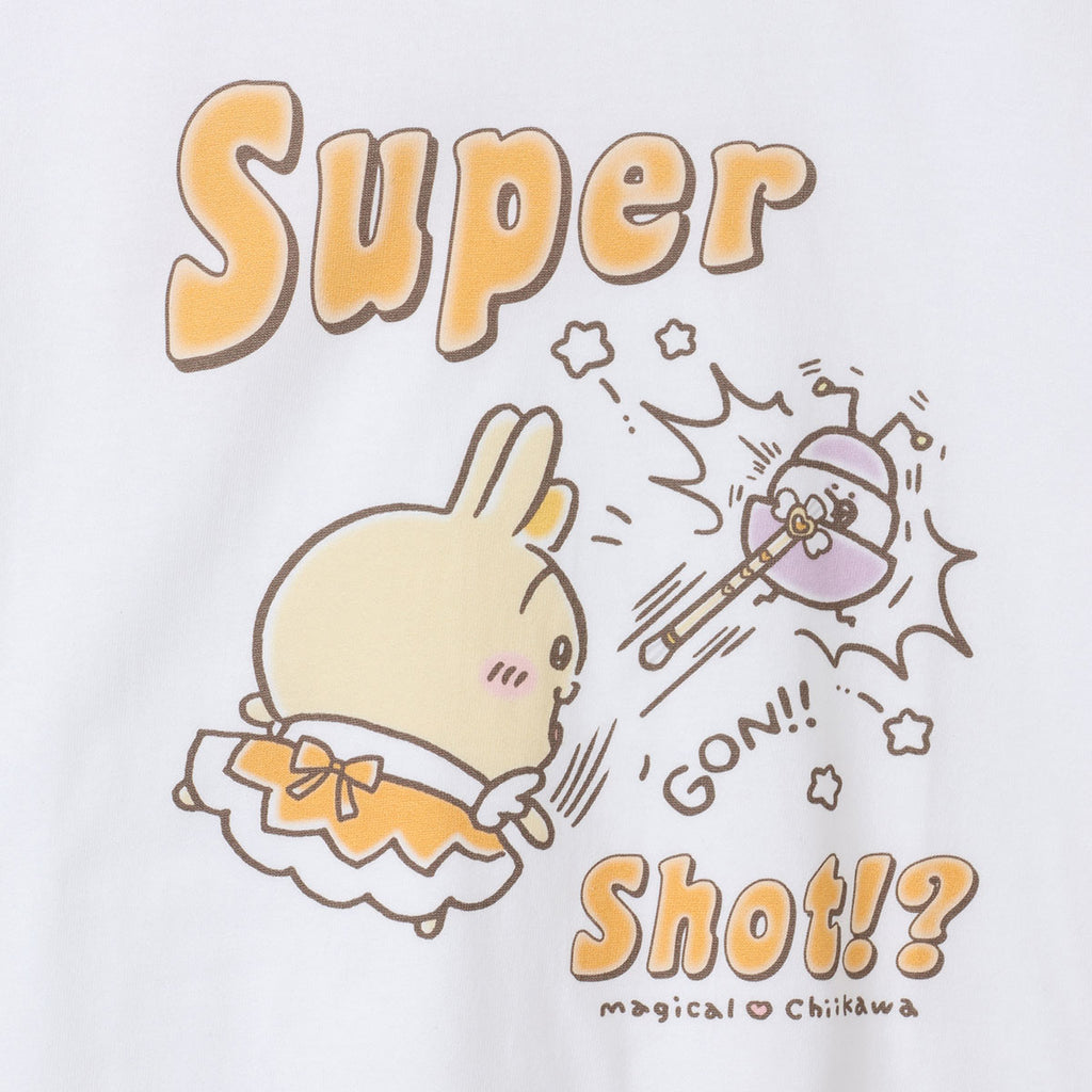吉伊卡哇 超魔法吉伊卡哇 大T恤 Super Shot！？ 白色
