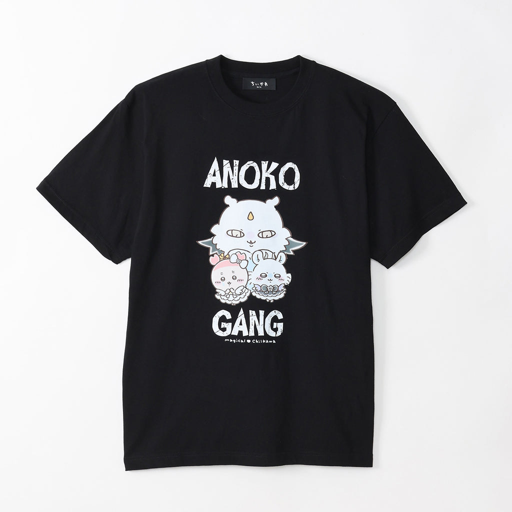 ちいかわ 超まじかるちいかわ Tシャツ ANOKO GANG ブラック