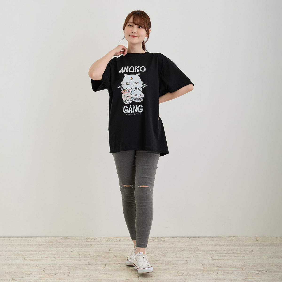 Chiikawa Super Magical Chiikawa T-shirt ANOKO GANG Black