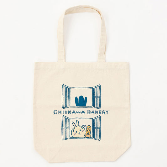 Chiikawa Chiikawa Bakery Tote Bag Peek from the Window Natural