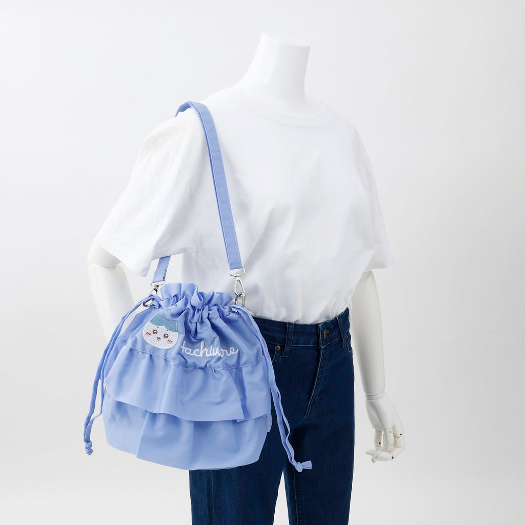 ちいかわ フリルショルダーバッグ ハチワレ ブルー