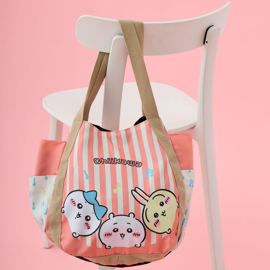Chiikawa Balloon Bag Stripe Pink