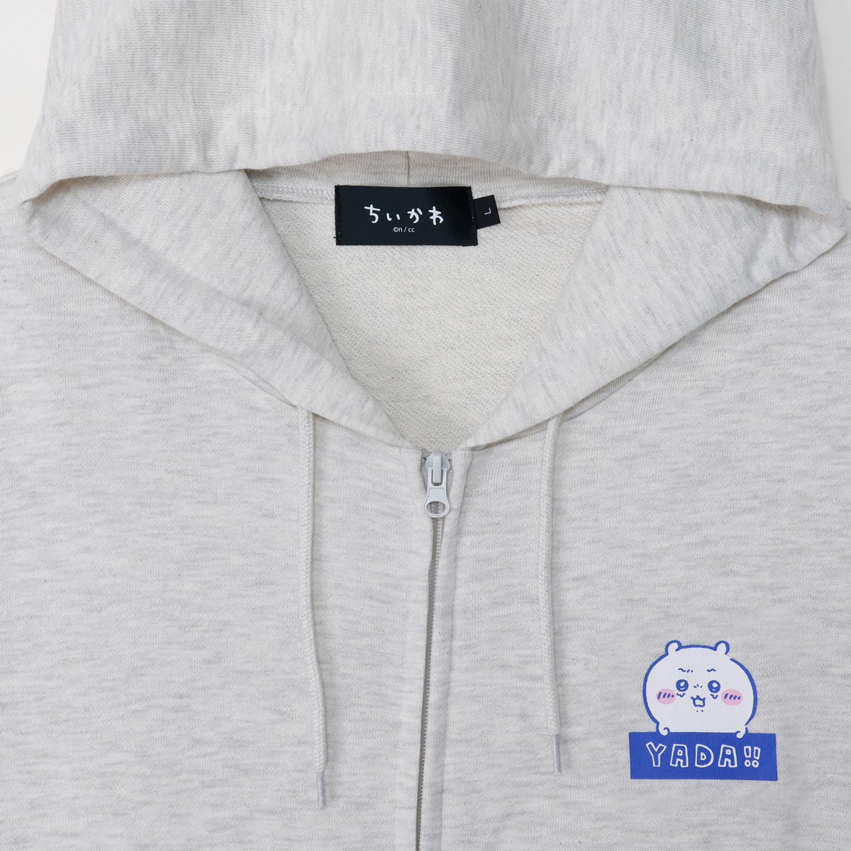 치이카와 ZIP 후드티 YADA! 믹스 그레이