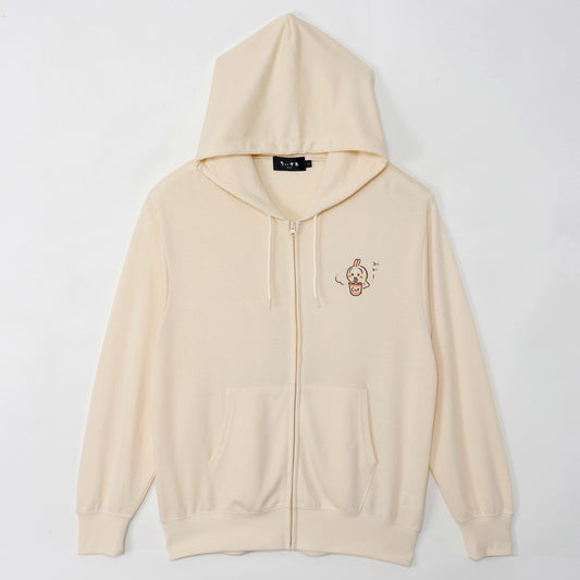 치이카와 ZIP 후드티 우라야하보우즈 크림