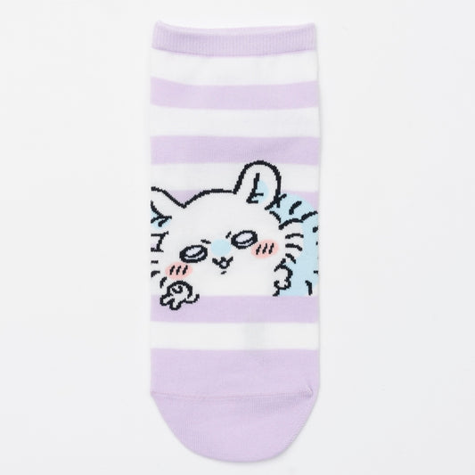 Chiikawa Clue Socks Momonga Piece Purple Border 