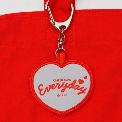 Chiikawa Embroidered ToteBag Chiikawa's Daily Red (with EmbroideryKey ring) 
