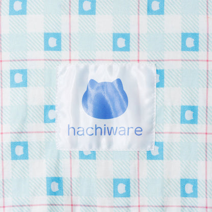 吉伊卡哇 格子系列衬衫 哈奇喵 蓝色