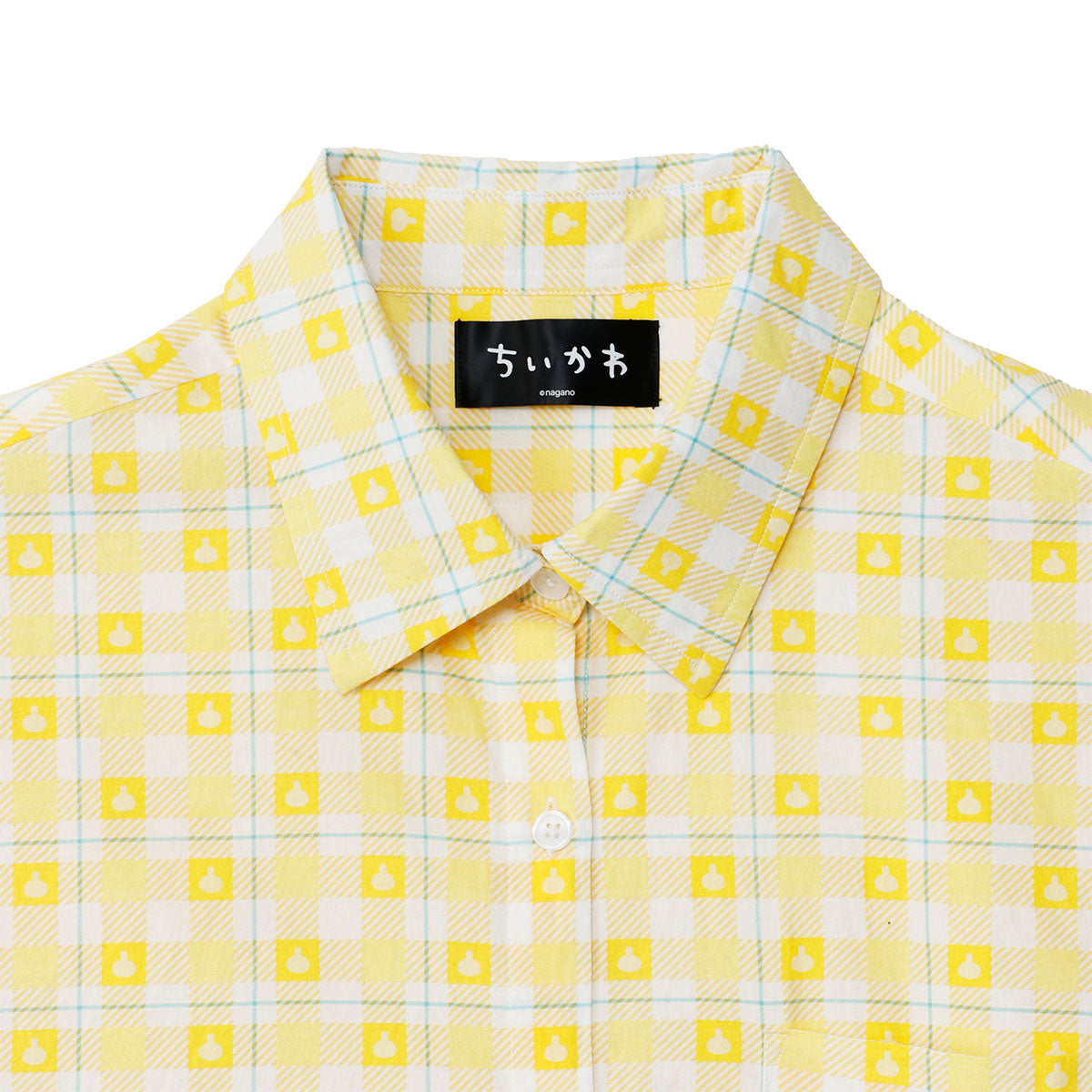 치이카와 체크 시리즈 셔츠 우사기 옐로우