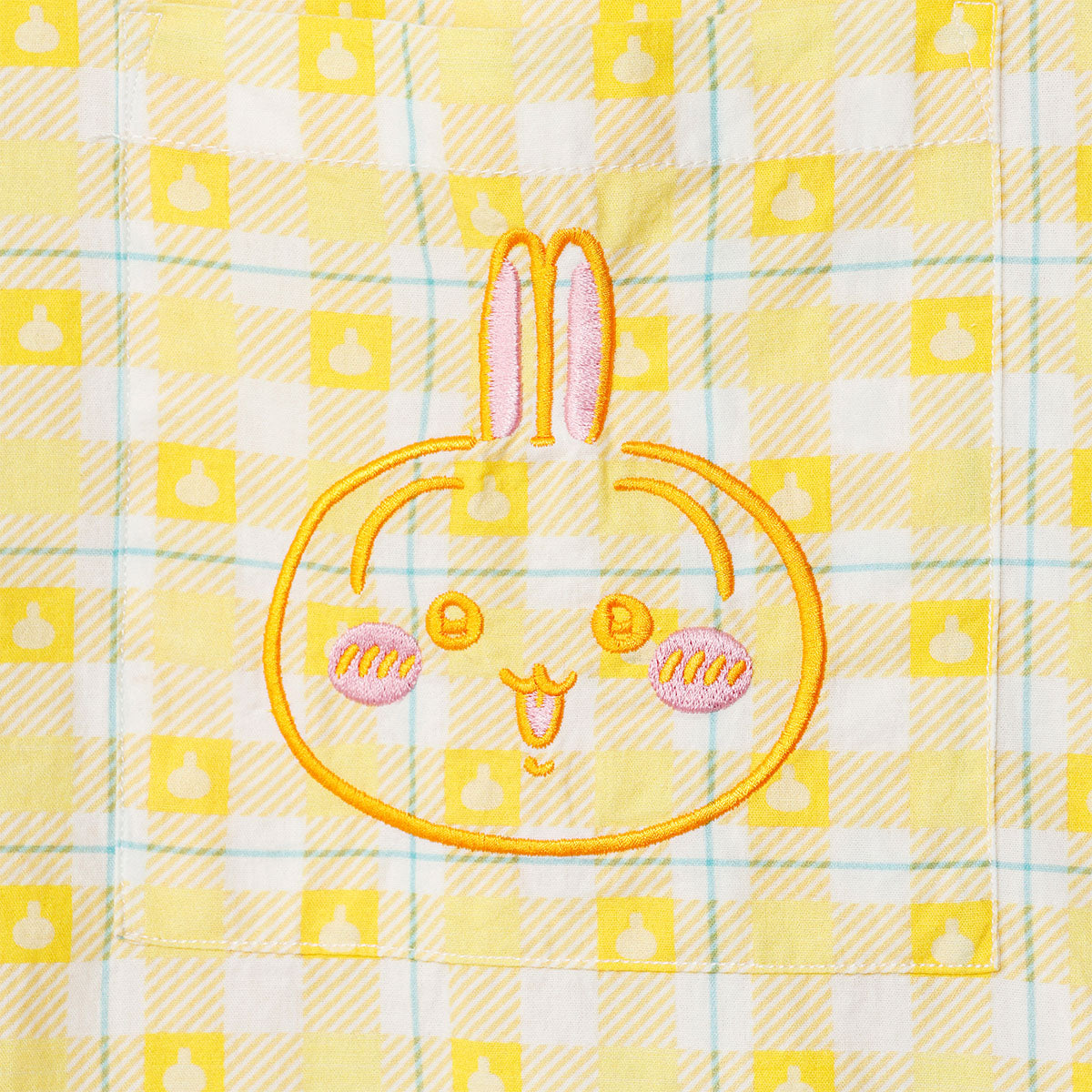 치이카와 체크 시리즈 셔츠 우사기 옐로우