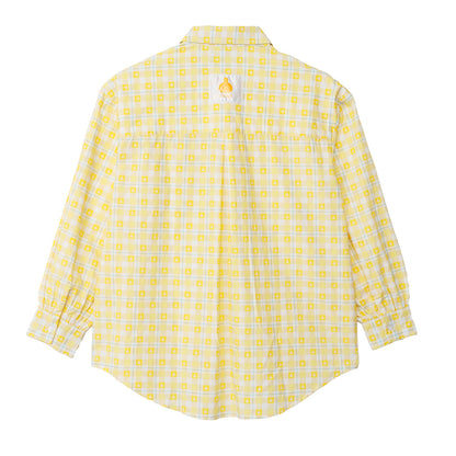 치이카와 체크 시리즈 셔츠 우사기 옐로우