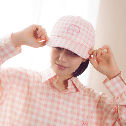 ちいかわ チェックシリーズ CAP ちいかわ ピンク