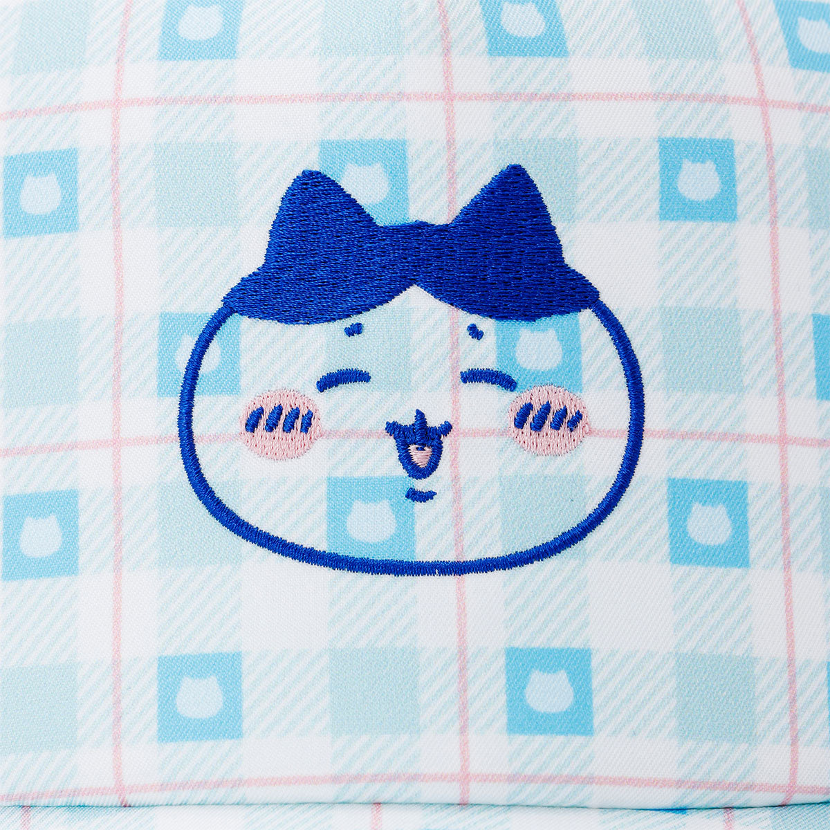 ちいかわ チェックシリーズ CAP ハチワレ ブルー