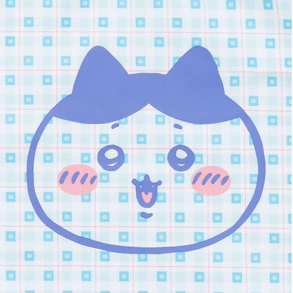 ちいかわ チェックシリーズ トートバッグ（チャーム付き）ハチワレ ブルー