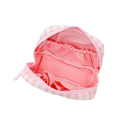 ちいかわ チェックシリーズ ポーチ ちいかわ ピンク