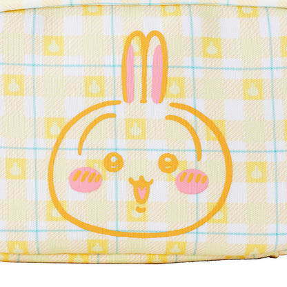 ちいかわ チェックシリーズ ポーチ うさぎ イエロー