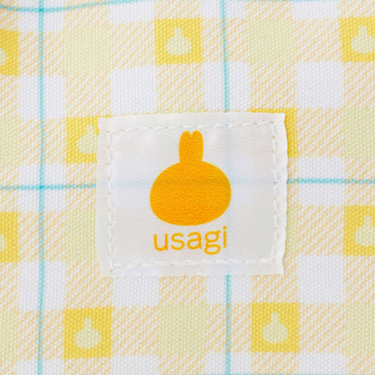 ちいかわ チェックシリーズ ポーチ うさぎ イエロー