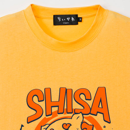 Chiikawa Shisa’s Souvenir Shop T-shirt Full Speed (Yellow)