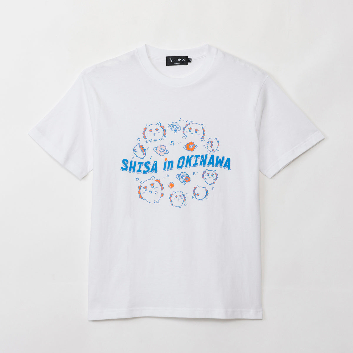 Chiikawa Shisa’s Souvenir Shop T-shirt Full of Items (White)