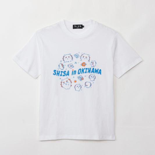 Chiikawa Shisa’s Souvenir Shop T-shirt Full of Items (White)