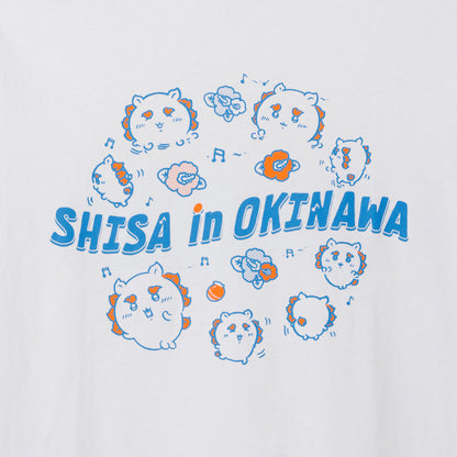 Chiikawa Shisa’s Souvenir Shop T-shirt Full of Items (White)