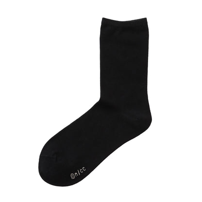 ちいかわ クルーソックス ワンポイント刺繍 ちいかわ ブラック