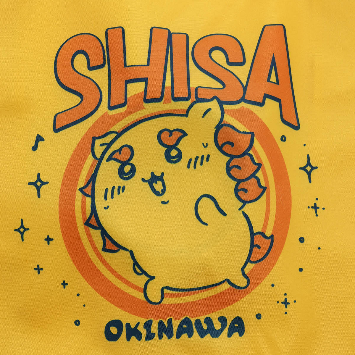 Chiikawa Shisa’s Souvenir Shop Eco Bag Full Speed (Yellow)