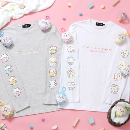 ちいかわ Chiikawa Baby 長袖Ｔシャツ ベビーになっちゃった ホワイト