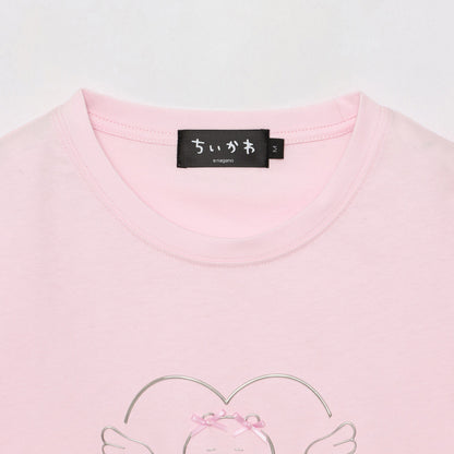 ちいかわ Go!HARAJUKU Tシャツ リボンリボン ちいかわ ピンク
