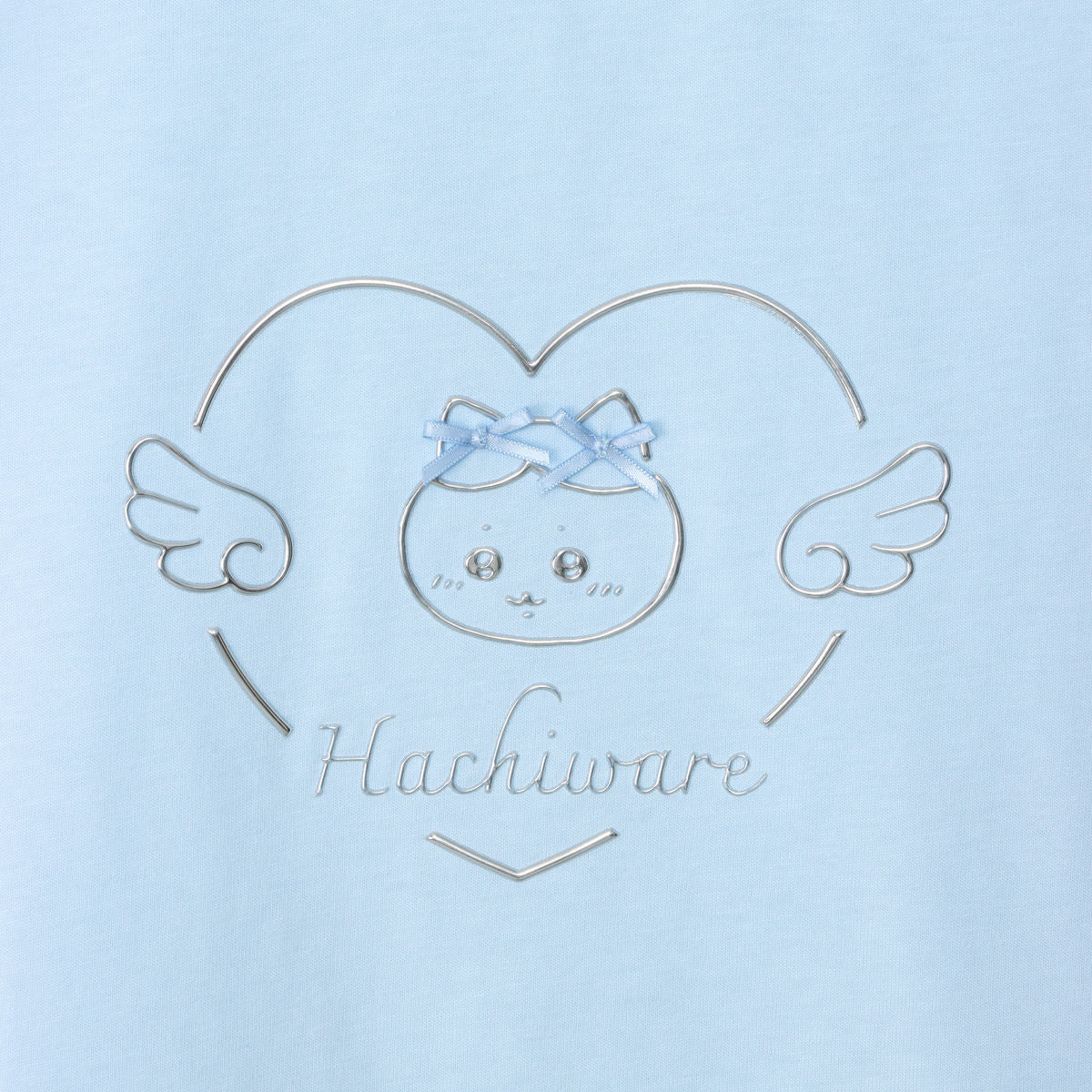 Chiikawa Go!HARAJUKU T-Shirt Ribbon Ribbon Hachiware Blue