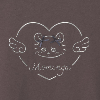 ちいかわ Go!HARAJUKU Tシャツ リボンリボン モモンガ ブラウン