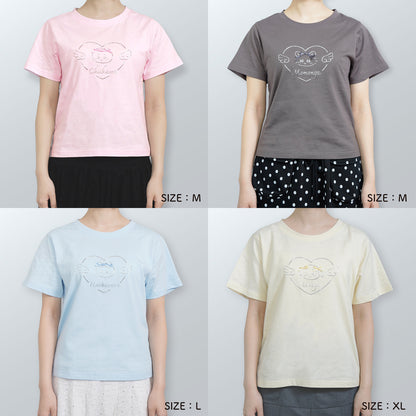 ちいかわ Go!HARAJUKU Tシャツ リボンリボン モモンガ ブラウン