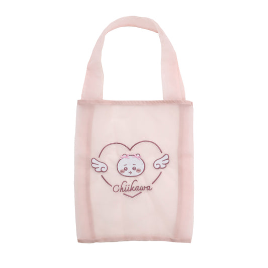 ちいかわ Go!HARAJUKU オーガンジーバッグ リボンリボン ちいかわ ピンク