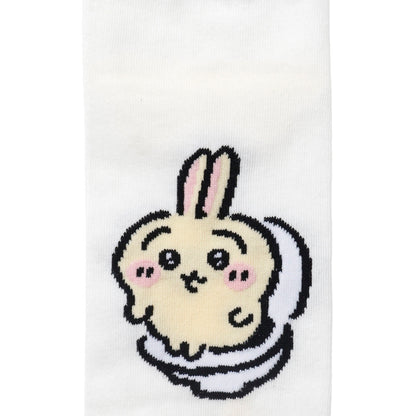 吉伊卡哇 中筒襪 兔兔廁所 黃色