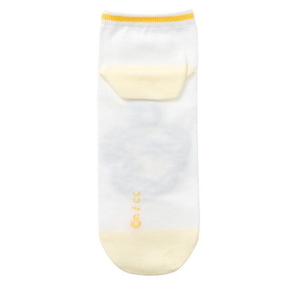 吉伊卡哇 中筒襪 兔兔廁所 黃色