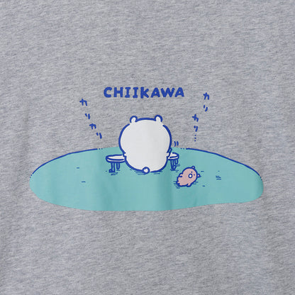 ちいかわ 長袖Tシャツ 試験勉強 アッシュ