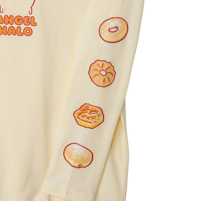ちいかわ 長袖Tシャツ ドーナッツ イエローベージュ