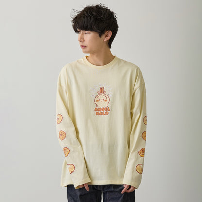 Chiikawa Long Sleeve T-Shirt Donut Yellow Beige