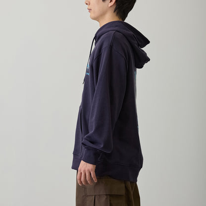 Chiikawa Zip-up Hoodie "It's the Exam!" Navy