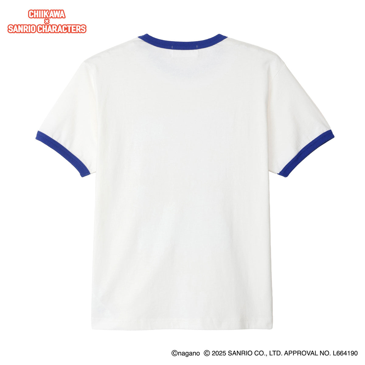 ちいかわ×サンリオキャラクターズ スーパーマーケットなTシャツ みんな バニラホワイト