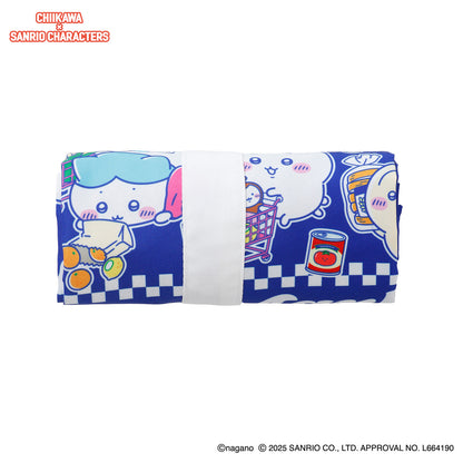 ちいかわ×サンリオキャラクターズ スーパーマーケットなエコバッグ みんな ブルー