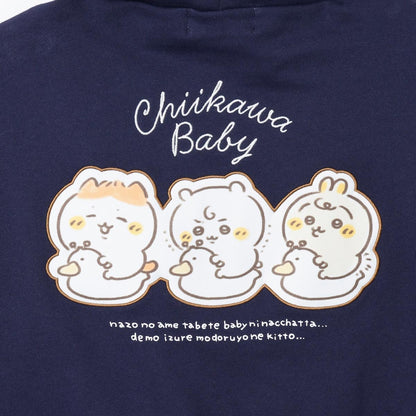 ちいかわ Chiikawa Baby ZIPパーカー おまる ネイビー