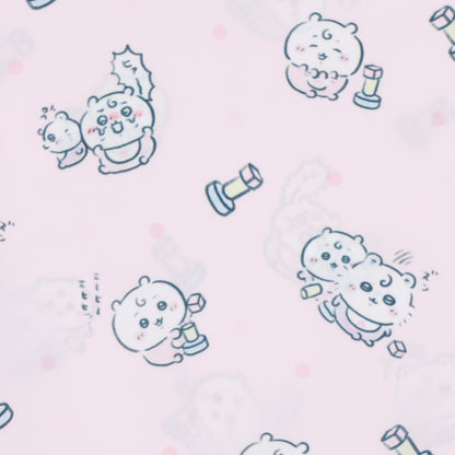 ちいかわ Chiikawa Baby エコバッグ 積み木崩されちゃった ピンク