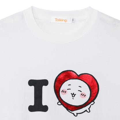 吉伊卡哇 長袖T恤 I LOVE CHIIKAWA 白色