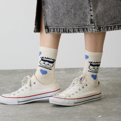 치이카와 양말 (가르마 시리즈 / 화이트)