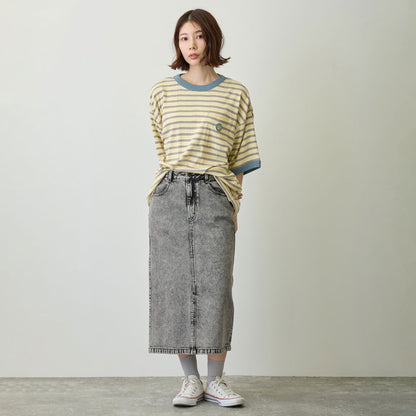 Chiikawa Big Silhouette Pocket T-shirt (Robert P.Miller×Talking / Usagi BANANA)