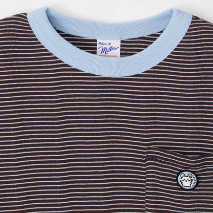 Chiikawa Big Silhouette Pocket T-shirt (Robert P.Miller×Talking / Momonga COFFEE)