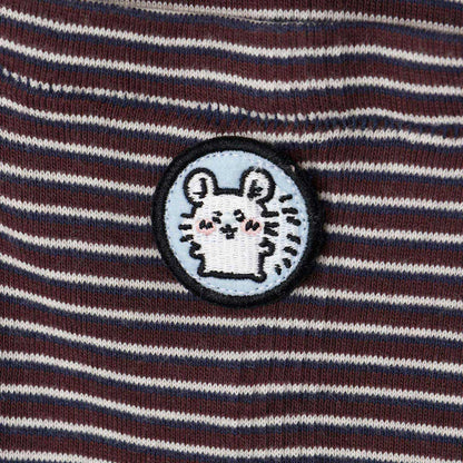 Chiikawa Big Silhouette Pocket T-shirt (Robert P.Miller×Talking / Momonga COFFEE)