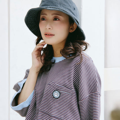 Chiikawa Big Silhouette Pocket T-shirt (Robert P.Miller×Talking / Momonga COFFEE)