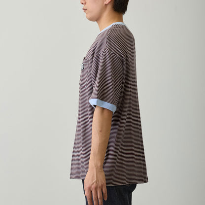 Chiikawa Big Silhouette Pocket T-shirt (Robert P.Miller×Talking / Momonga COFFEE)